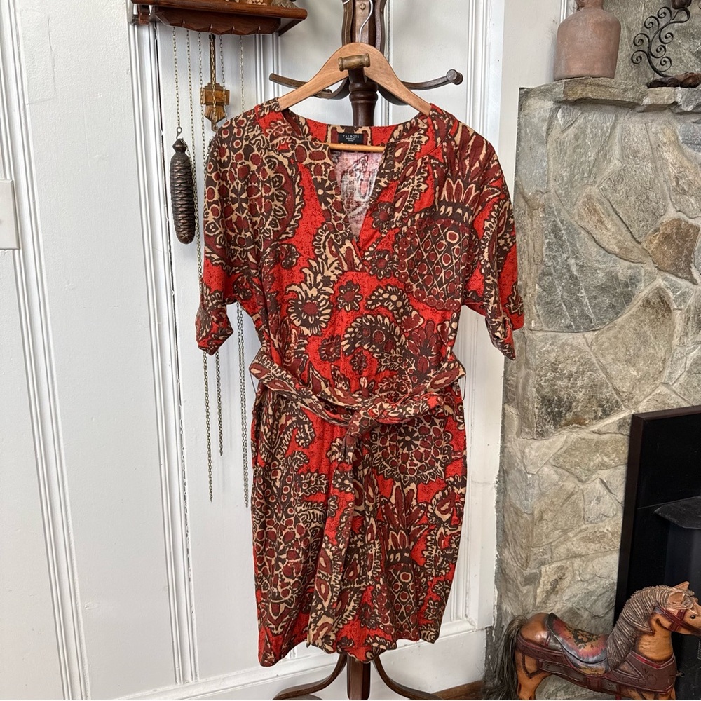 Talbots Paisley Woven Cotton Dress